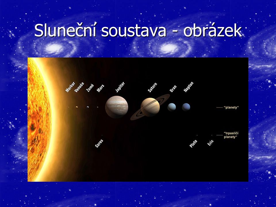 Sluneční soustava - obrázek
