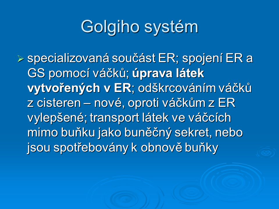 Golgiho systém