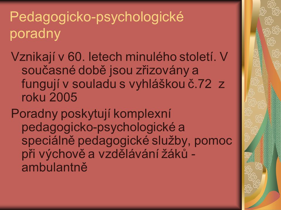 Pedagogicko-psychologické poradny