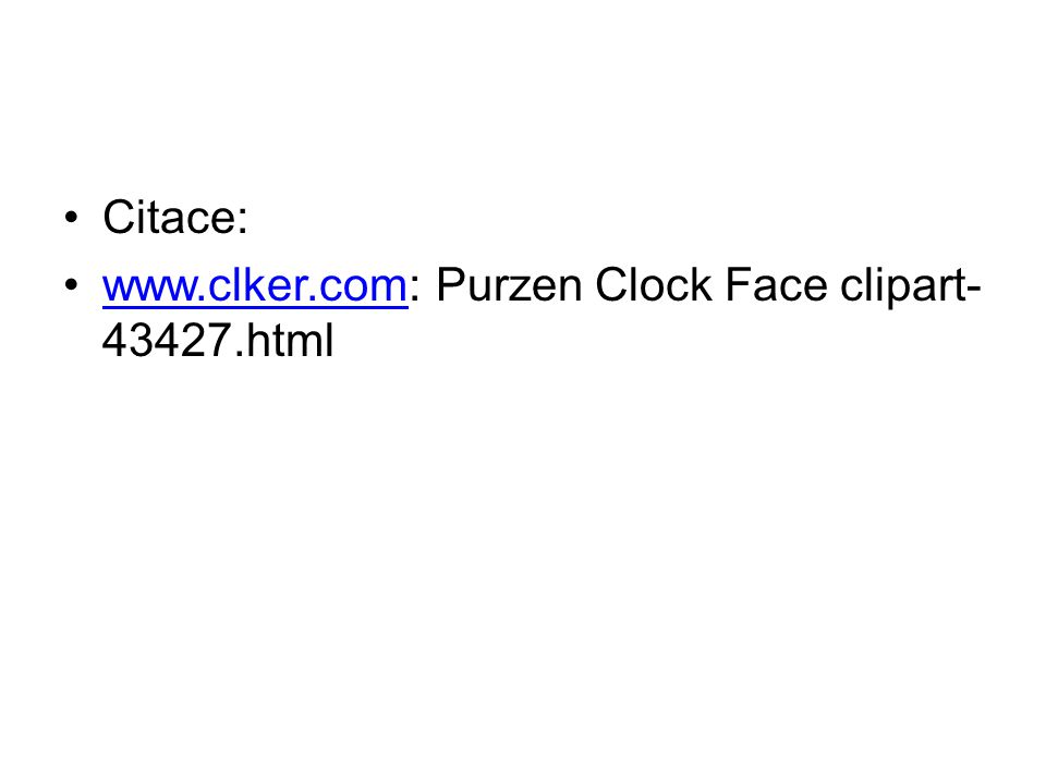Citace:   Purzen Clock Face clipart html