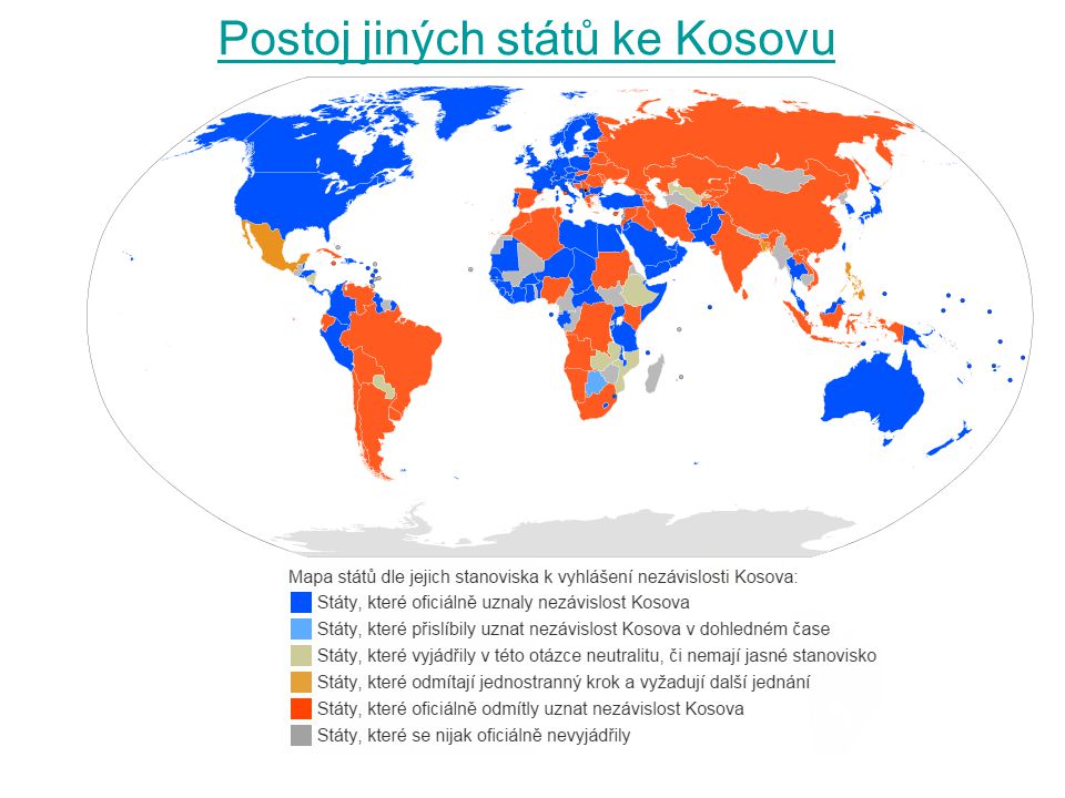 Postoj jiných států ke Kosovu