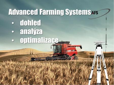Dohled analýza optimalizace dohled analýza optimalizace Advanced Farming Systems.