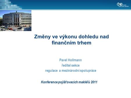 Konference pojišťovacích makléřů 2011