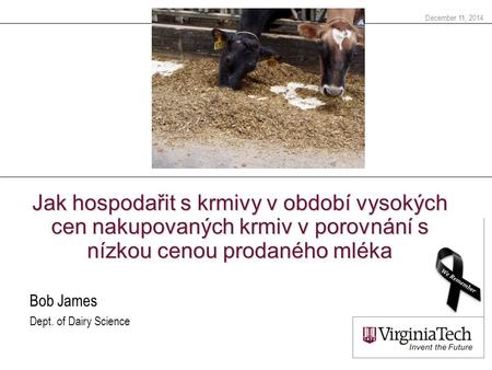 Bob James Dept. of Dairy Science