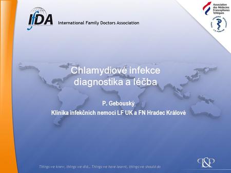 Chlamydiové infekce diagnostika a léčba