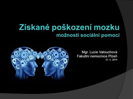 Mgr. Lucie Valouchová Fakultní nemocnice Plzeň