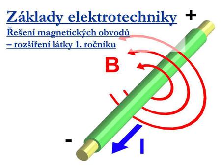 Základy elektrotechniky Řešení magnetických obvodů – rozšíření látky 1