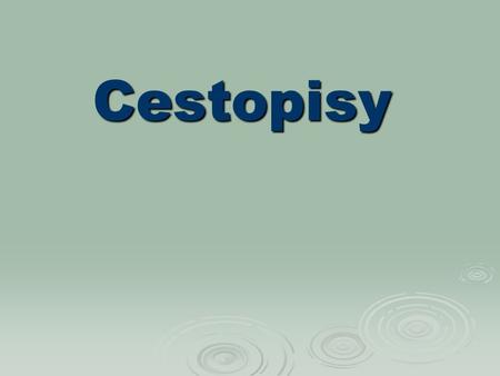 Cestopisy.