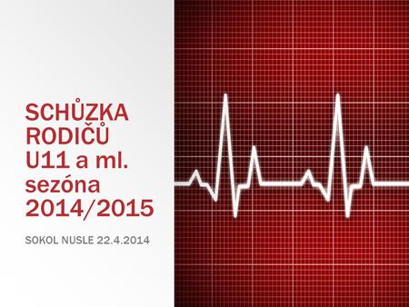 SCHŮZKA RODIČŮ U11 a ml. sezóna 2014/2015 SOKOL NUSLE 22.4.2014.