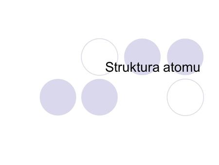 Struktura atomu.