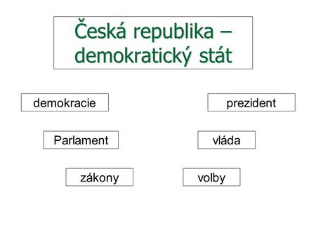 Česká republika – demokratický stát