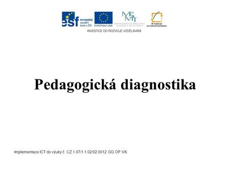 Pedagogická diagnostika