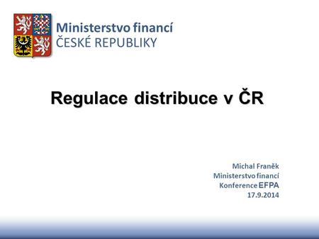 Regulace distribuce v ČR