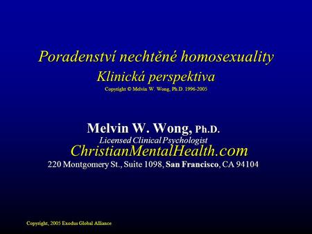 Licensed Clinical Psychologist ChristianMentalHealth.com