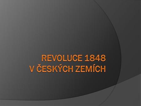 Revoluce 1848 v českých zemích