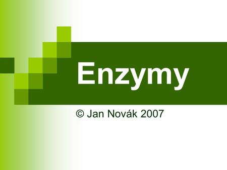 Enzymy © Jan Novák 2007.