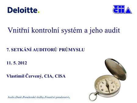 Vnitřní kontrolní systém a jeho audit