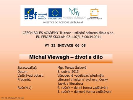 Michal Viewegh – život a dílo