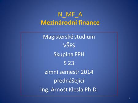 N_MF_A Mezinárodní finance