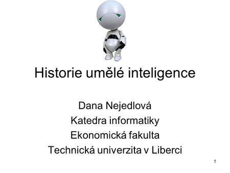 Historie umělé inteligence