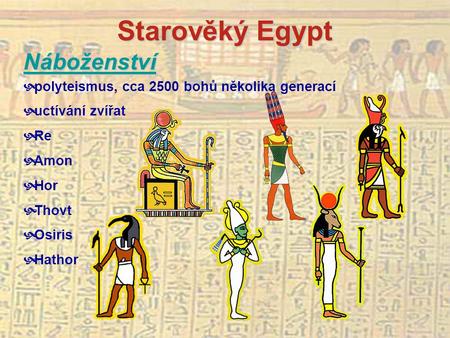 Starověký Egypt Náboženství