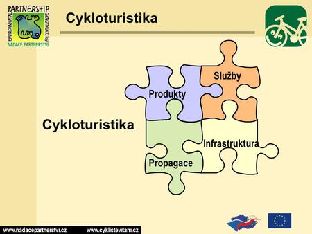 Www.nadacepartnerstvi.cz www.cyklistevitani.cz Cykloturistika Produkty Služby Infrastruktura Propagace.