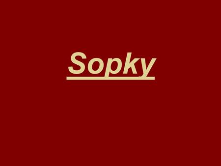 Sopky.