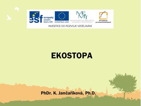 EKOSTOPA PhDr. K. Jančaříková, Ph.D..