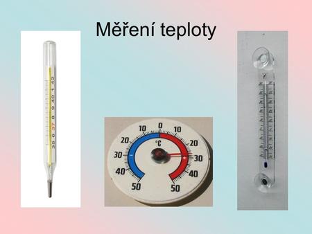 Měření teploty.