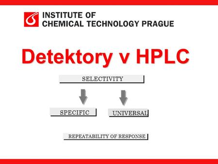 Detektory v HPLC.