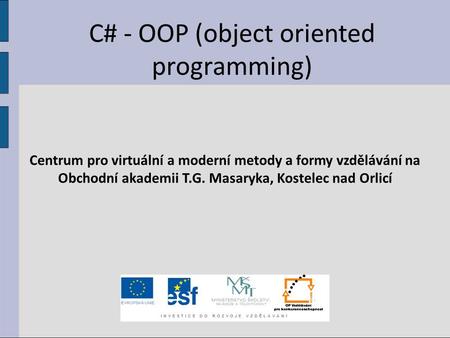 C# - OOP (object oriented programming)