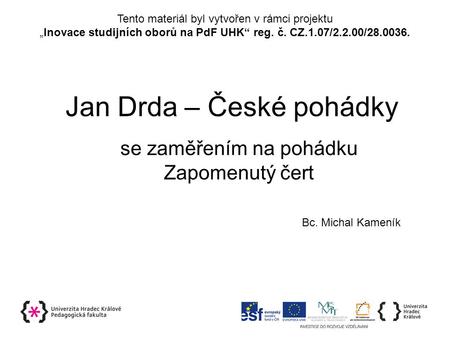 Jan Drda – České pohádky