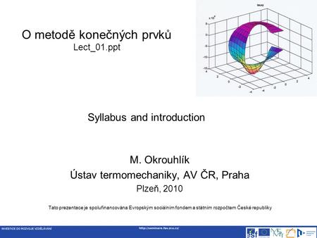 O metodě konečných prvků Lect_01.ppt