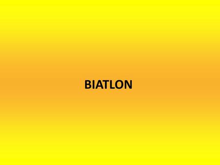 BIATLON.