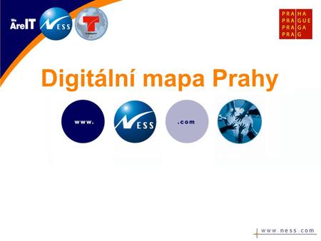 Digitální mapa Prahy.