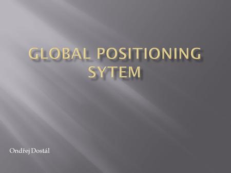 Global Positioning Sytem