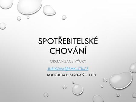 Spotřebitelské chování