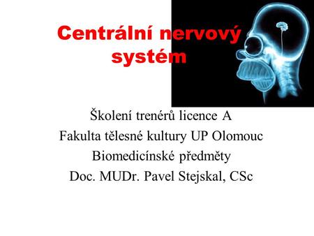 Centrální nervový systém