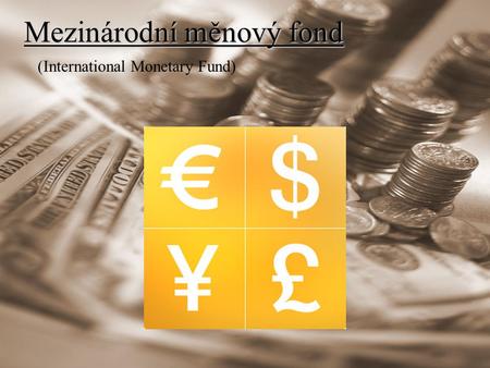 Mezinárodní měnový fond
