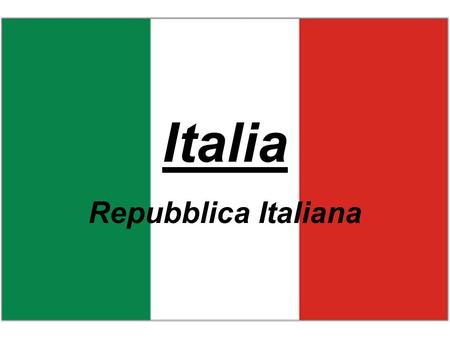 Italia Repubblica Italiana.