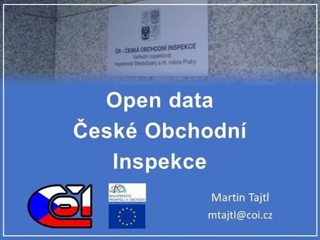 Open data České Obchodní Inspekce