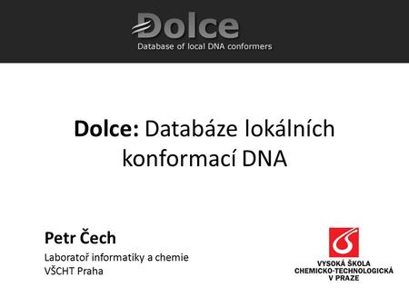Dolce: Databáze lokálních konformací DNA