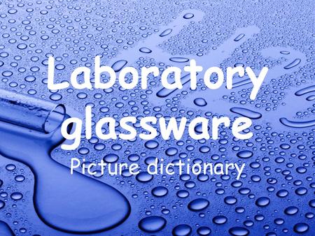 Laboratory glassware Picture dictionary. Desiccator.