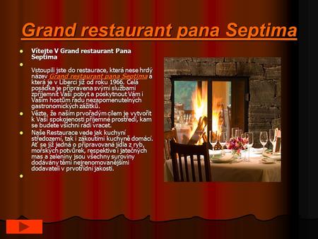 Grand restaurant pana Septima