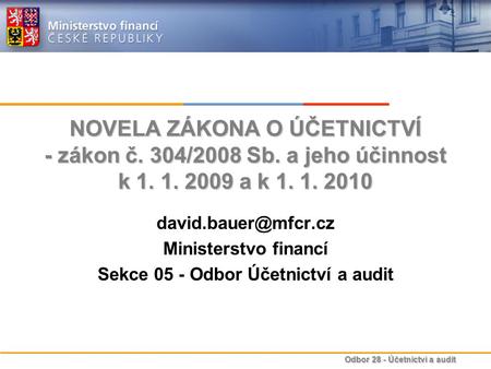 Sekce 05 - Odbor Účetnictví a audit