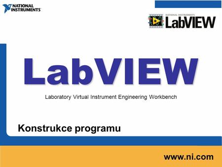 LabVIEW Konstrukce programu