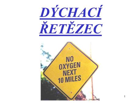 1 DÝCHACÍ ŘETĚZEC. 2 PRINCIP -většina hetero. organismů získává hlavní podíl energie (asi 90%) procesem DÝCHÁNÍ = RESPIRACE -při tomto ději – se předávají.