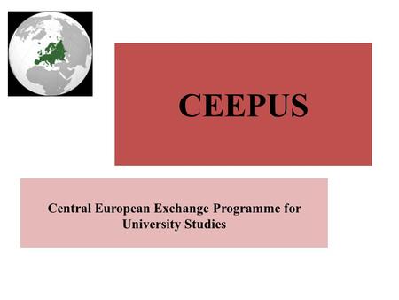 Central European Exchange Programme for University Studies