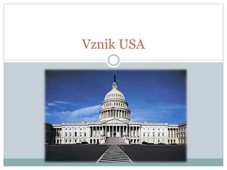 Vznik USA.