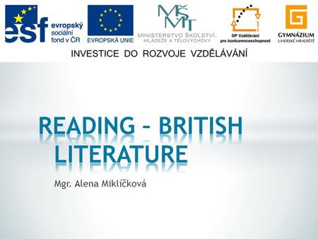 READING – BRITISH LITERATURE